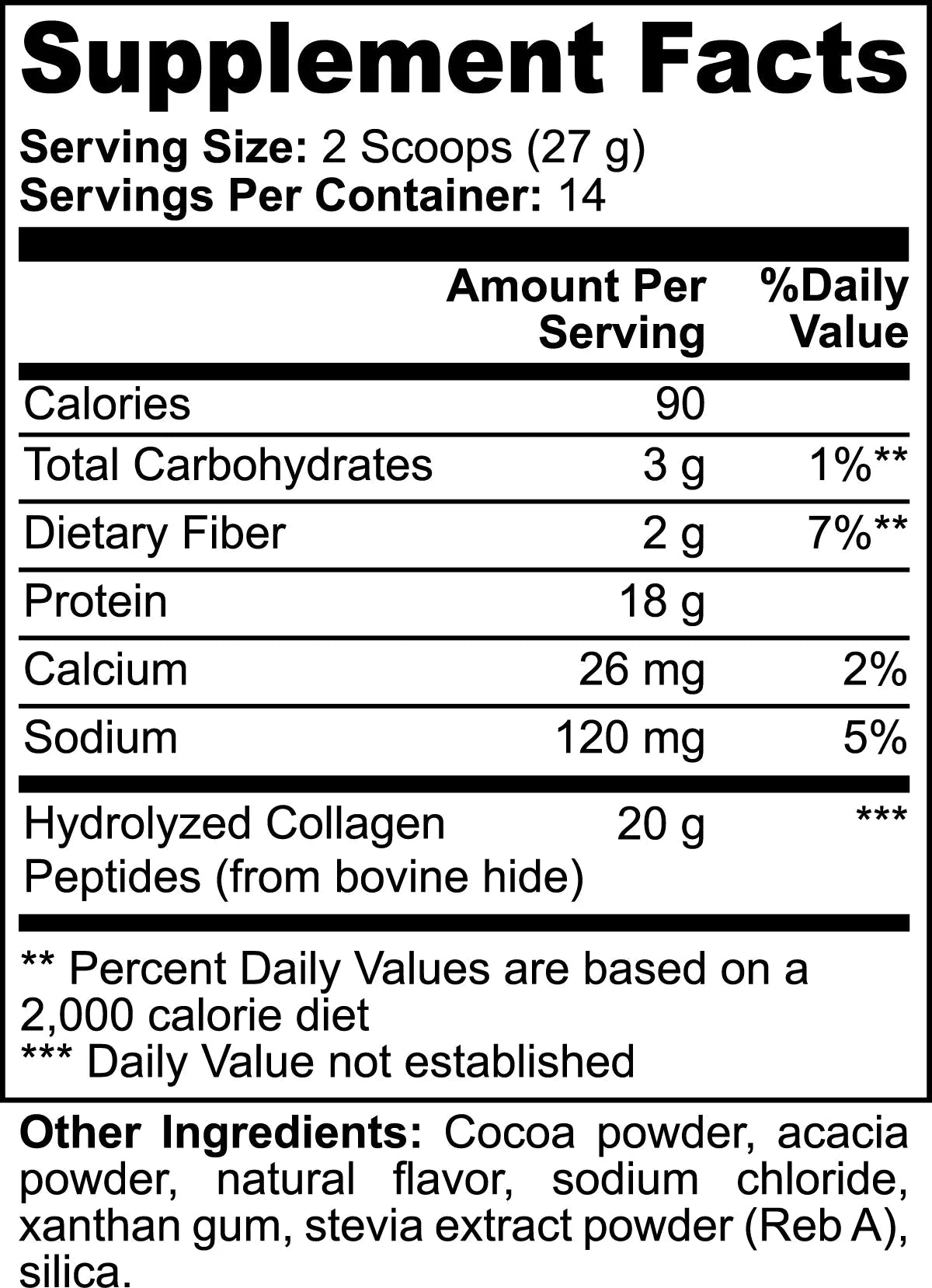 Grass-Fed Collagen Peptides Powder (Chocolate) | Chocolate Collagen
