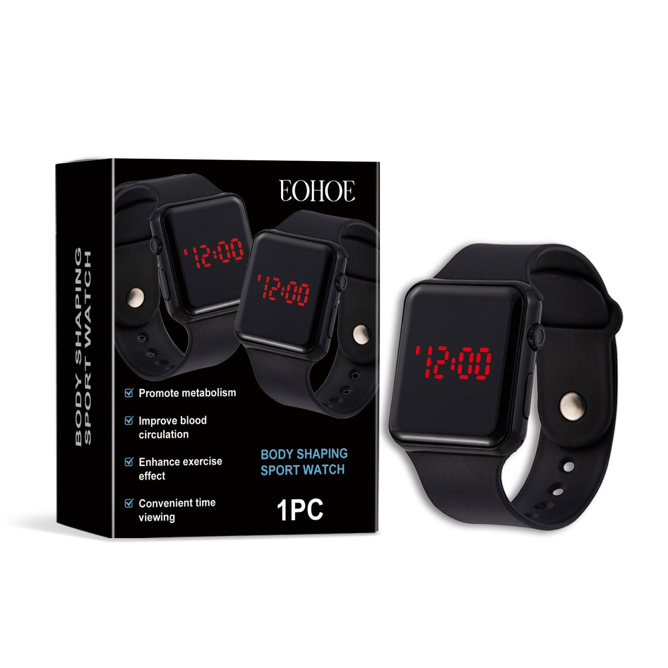EOHOE Sports Watch Versatile Fashion Personality Outdoor Fitness Daily Time Management Convenient Sports Watch